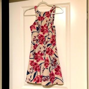 City Studios floral halter dress